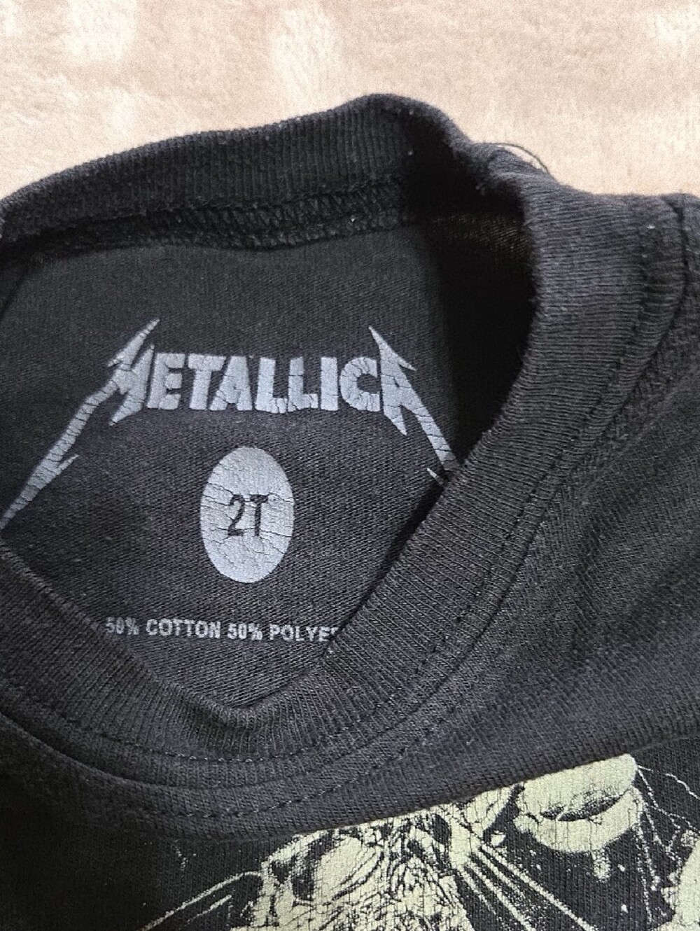 Black Graphic Rocker Tops - Picture 6 of 6